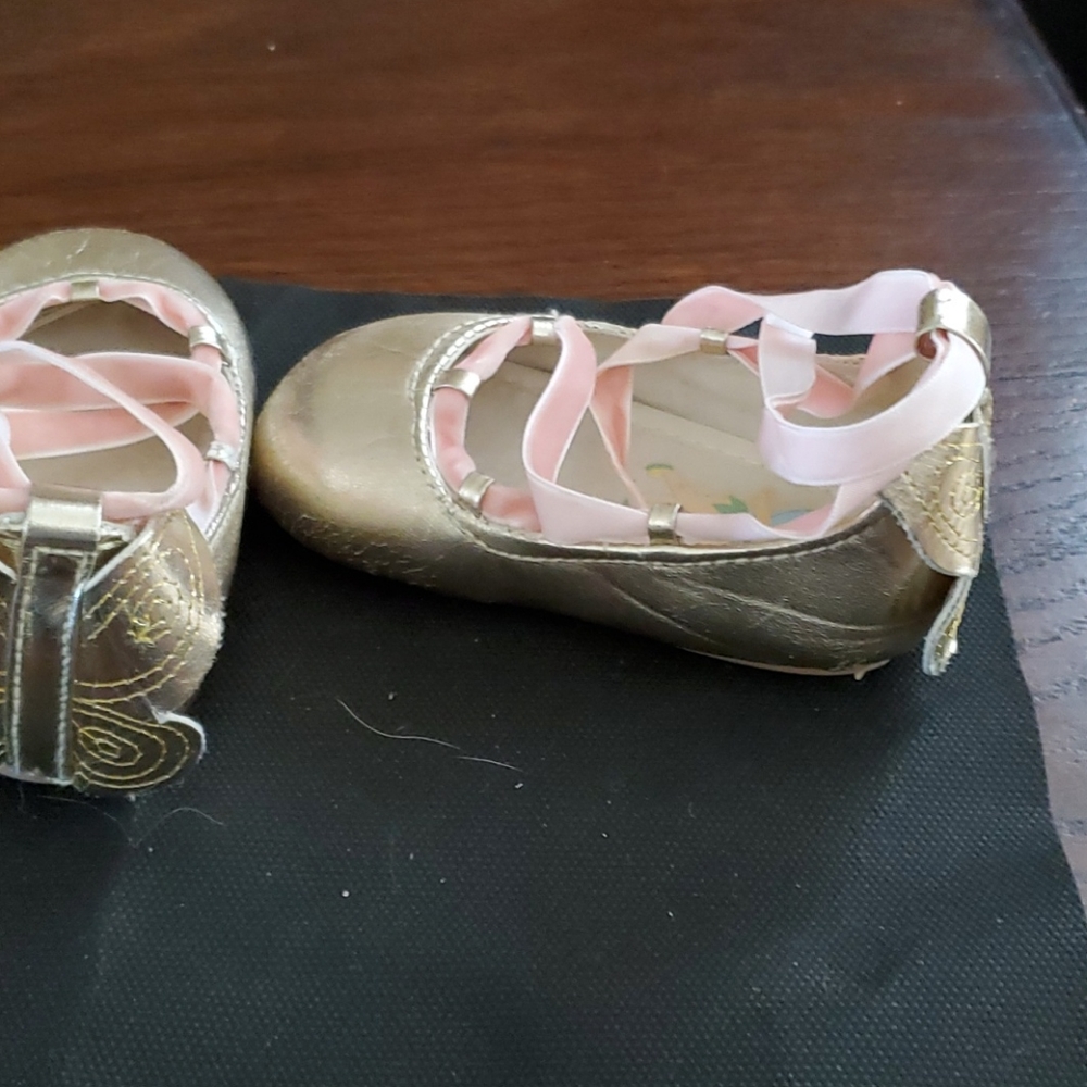 DISNEY TINKERBELL BABY GIRL DRESS SHOES - Picture 4 of 7